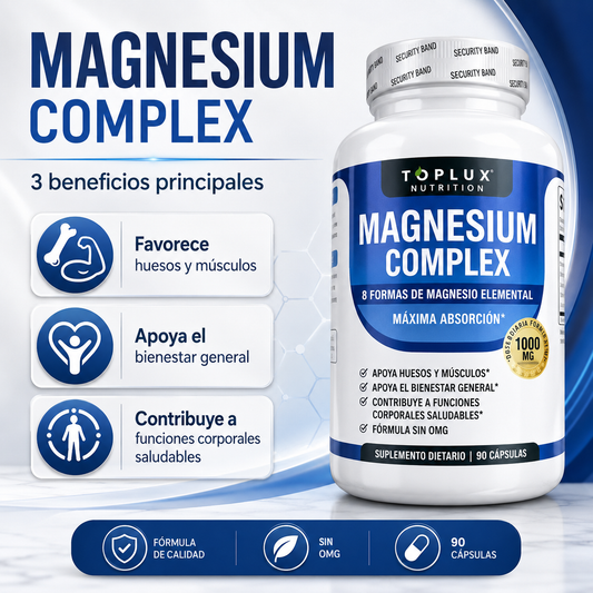 Magnesium Complex: Beneficio Diario y Máxima Energia